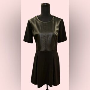 🖤Stunning black dress with faux leather front THE ULTIMATE LITTLE BLACK DRESS!